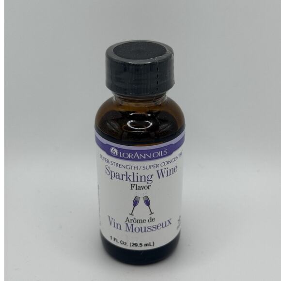 Lorann Oils Super Strength/Super Concentre Sparkling Wine Flavor 1 Ounce Bottle - Picture 2 of 4